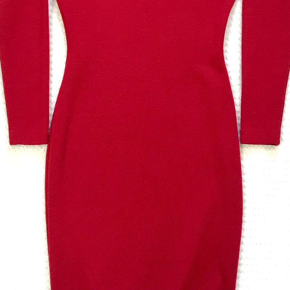 ANDREA JOVINE KNIT WOOL contoured dress S - Picture 6 of 8